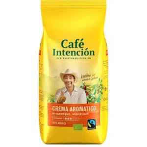 Café Intención, Bio, Kaffee Ecológico, Caffè Crema, ganze Bohne, 1 kg Packung