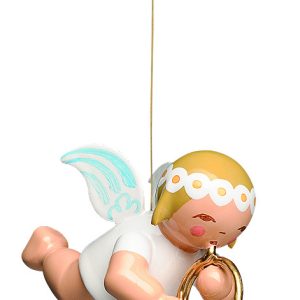 Schwebeengel, klein, mit Waldhorn