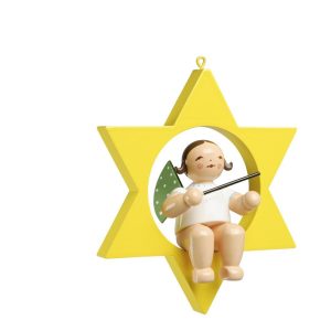 Engel mit Taktstock, im Stern