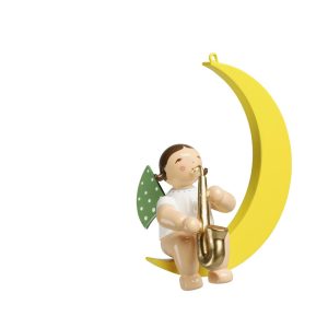 Engel mit Saxofon, im Mond A25