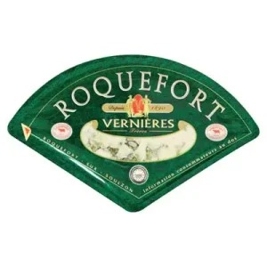 Vernières Frères, Roquefort, französischer Blauschimmelkäse, 200 g Packung