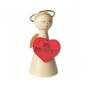 Engel mit “Sei behütet” Herz