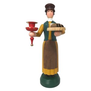 Kerzenhalter Annaberger Trachtenfigur Huthausfrau