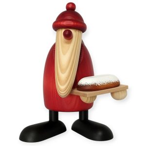 Weihnachtsmann mit Christstollen, gross