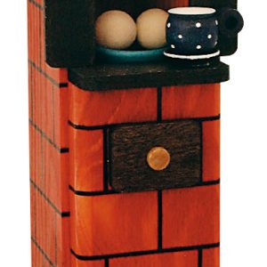 Räucherofen Kachelofen rot