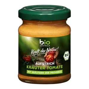 Bio-Zentrale, Brotaufstrich, Kräuter Tomate, 125 g Glas