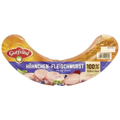Gutfried, Hähnchenfleischwurst, 350 g Packung