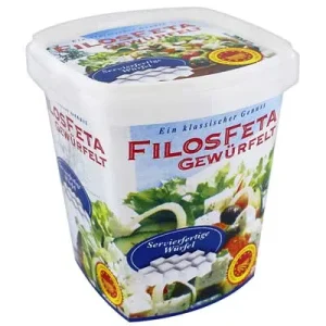 Filos Feta, D.O.P., gewürfelt, 150 g Packung