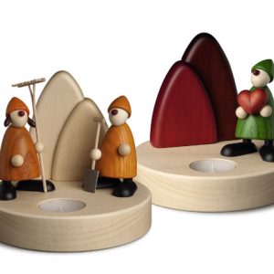 Dekorationssockel  mit Teelicht, natur