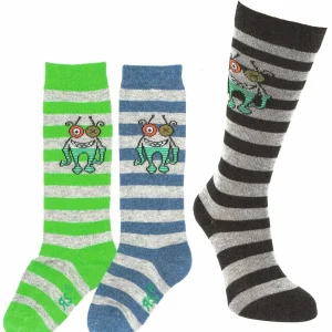 RS Kids Knie Ringel Monster Grün, 23-26