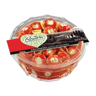 Kappa, Kirschpaprika gefüllt mit Frischkäse, gekühlt, 900 g Packung