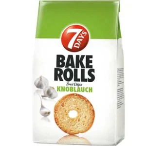 7 Days, Bake Rolls, Knoblauch, 250 g Beutel