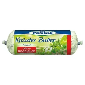 Meggle, Kräuter-Butter ohne Knoblauch, 62 % Fett, 125 g Packung