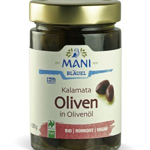 MANI Kalamata Oliven in Olivenöl, bio, NL Fair