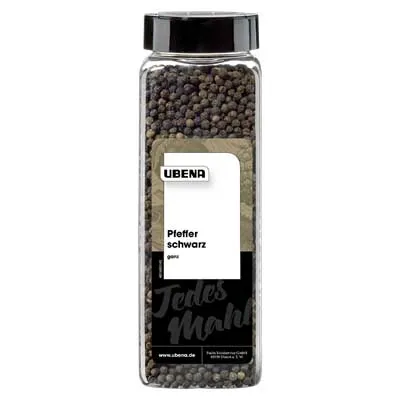 Ubena, Schwarzer Pfeffer, ganz, 500 g Dose