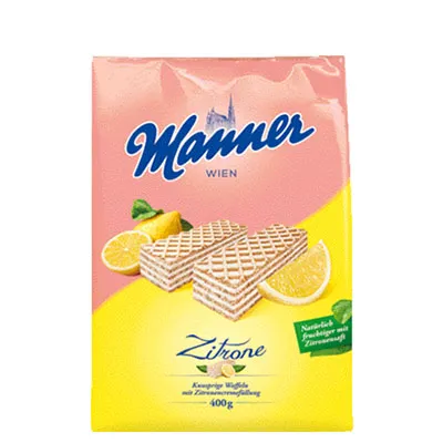 Manner, Neapolitaner Zitrone, 400 g Packung