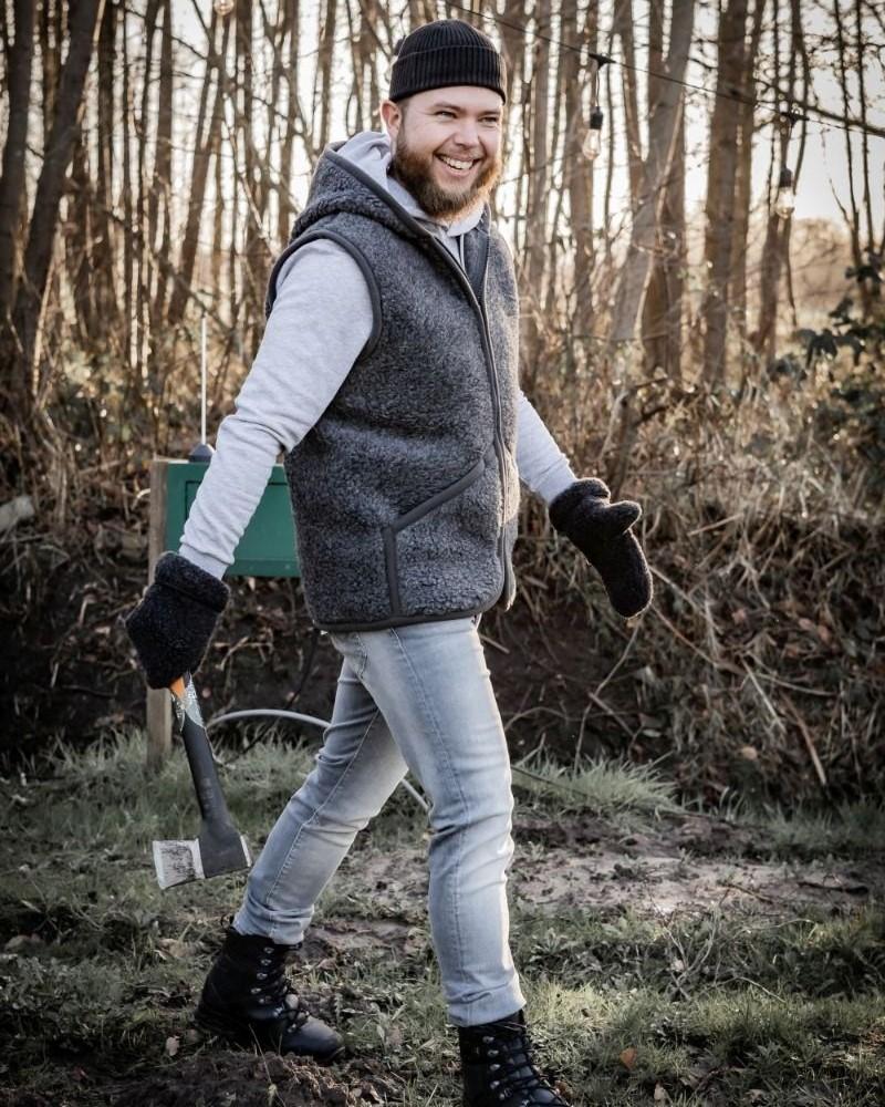 Wollweste Bodywarmer *Everest Adult*, Graphite, Unisex – Bild 6