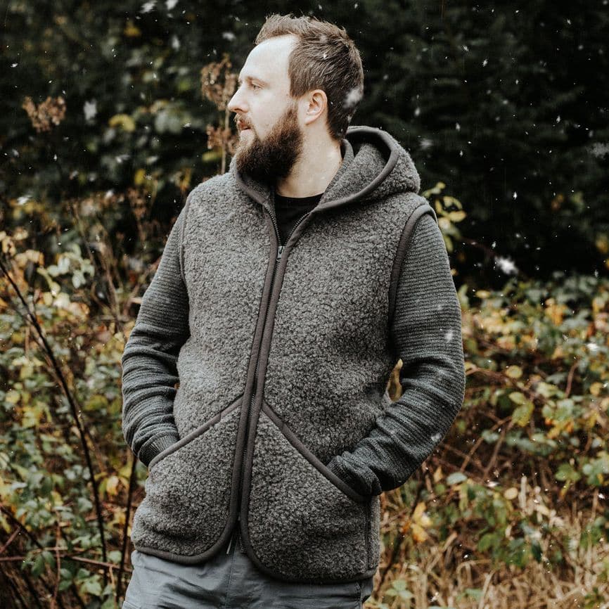 Wollweste Bodywarmer *Everest Adult*, Graphite, Unisex – Bild 3