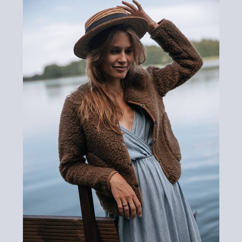 Wolljacke *Kally*, Lila/Lilly – Bild 2