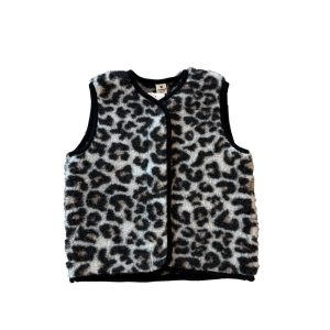 Wollweste Bodywarmer *Tyb Junior*, Leopard White, Ultra Light