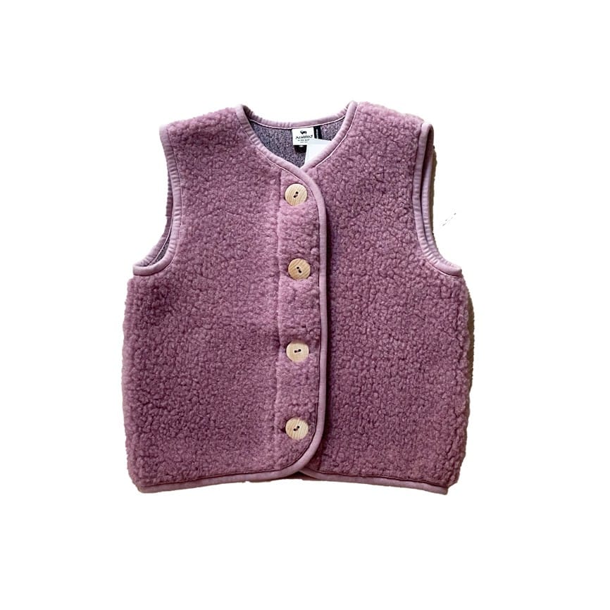 Wollweste Bodywarmer *Po Junior*, Venetian Pink, Ultra Light