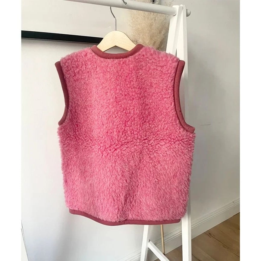 Wollweste Bodywarmer *Alpen Junior*, Pink – Bild 2