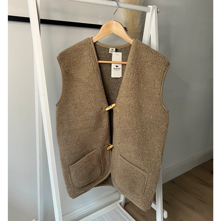 Wollweste Bodywarmer *Alpen 3.0 Adult*, Tan, ultra light – Bild 6