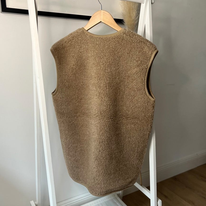 Wollweste Bodywarmer *Alpen 3.0 Adult*, Tan, ultra light – Bild 7