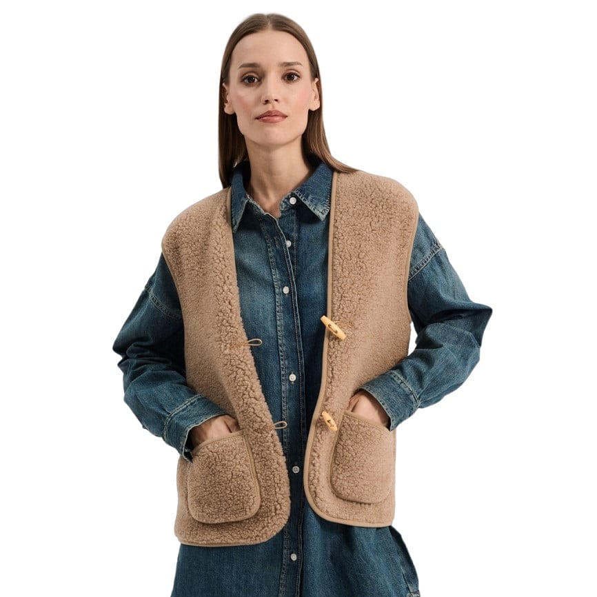 Wollweste Bodywarmer *Alpen 3.0 Adult*, Tan, ultra light