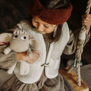 Wollweste Bodywarmer *Alpen Junior*, Natur