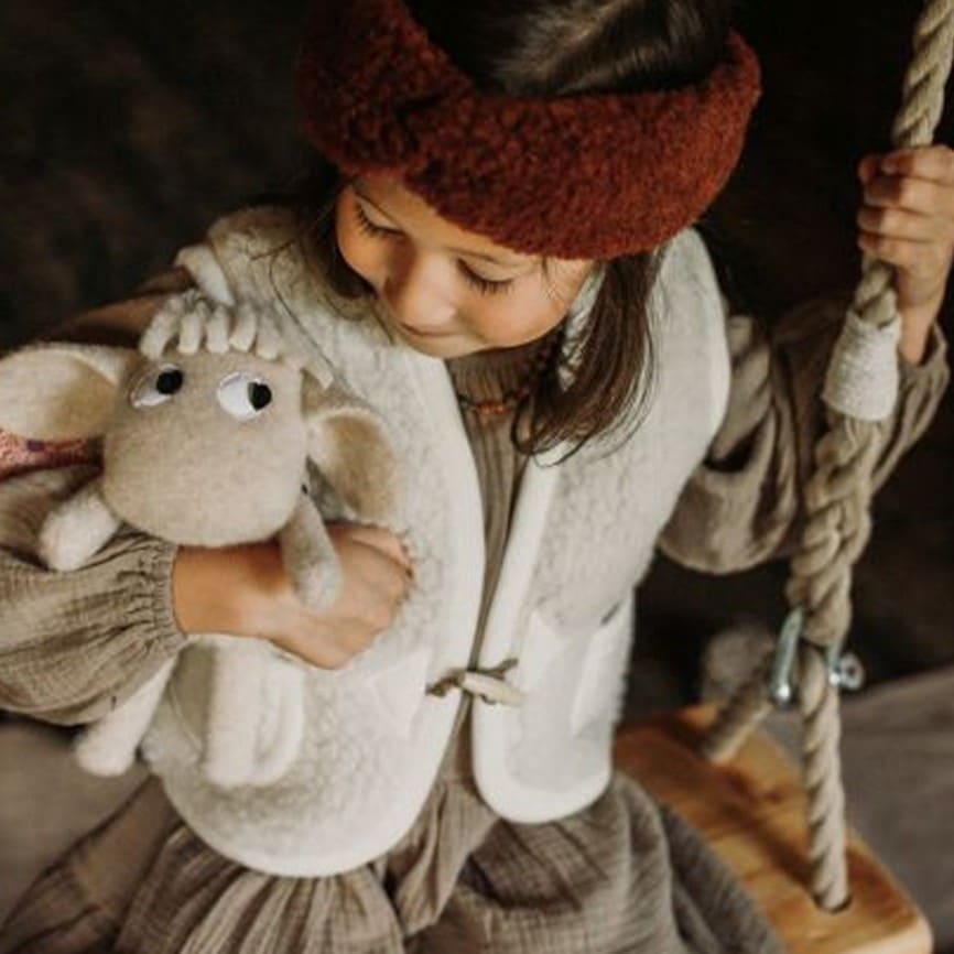 Wollweste Bodywarmer *Alpen Junior*, Natur