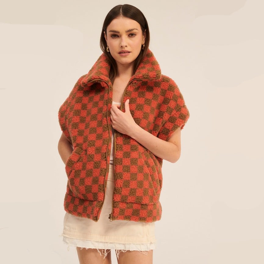 Weste *Hel Adult*, Coral/Camello, ultra leicht – Bild 3