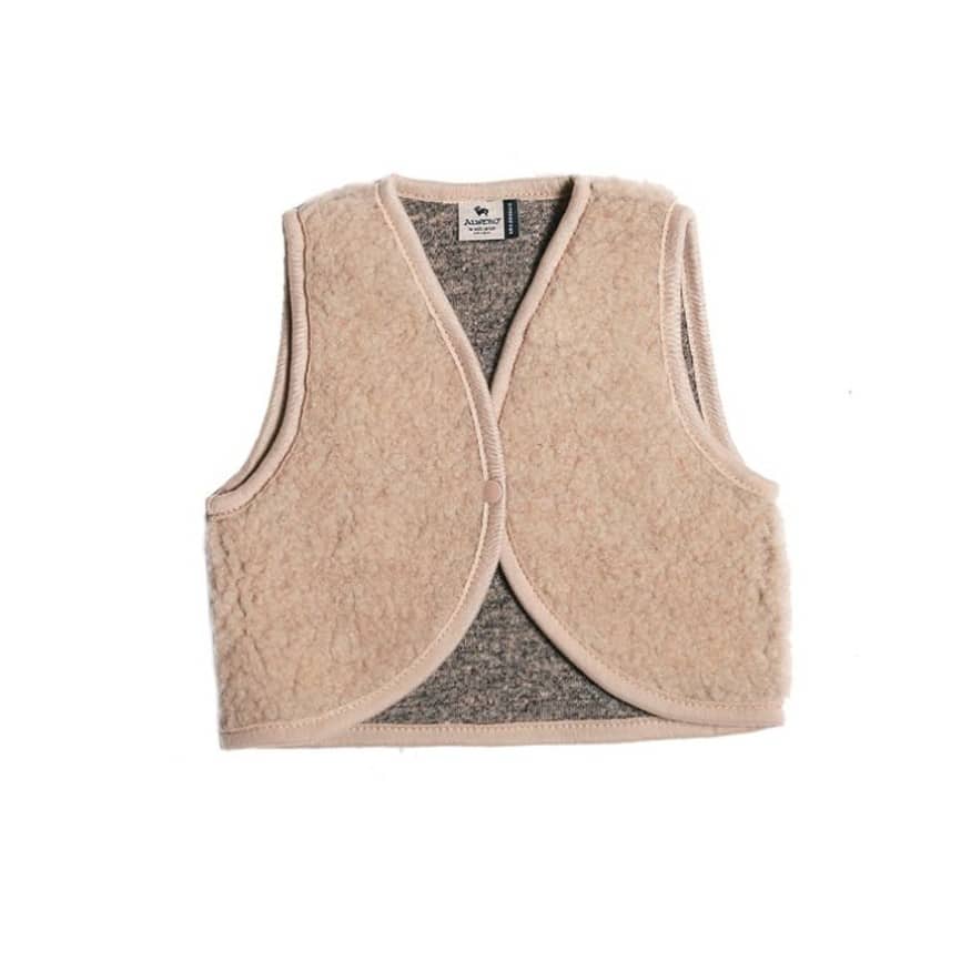 Wollweste Bodywarmer *Lulu*, Sand Brown, ultra light