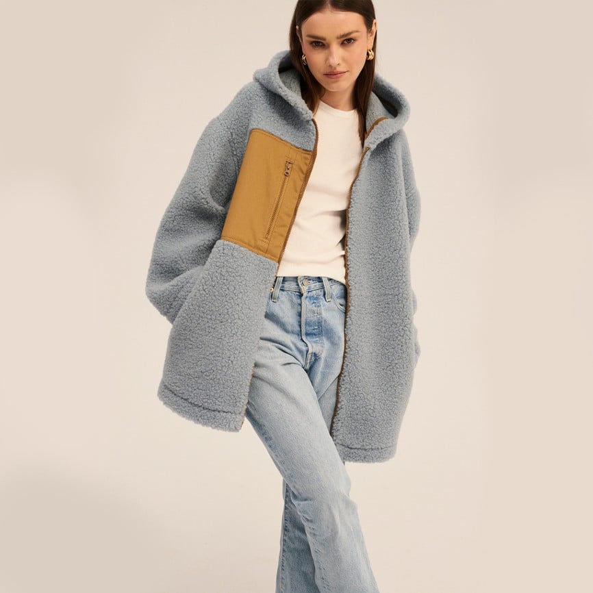 Jacke mit Kapuze *Pata Adult*, Icy Blue, Ultra Light – Bild 4