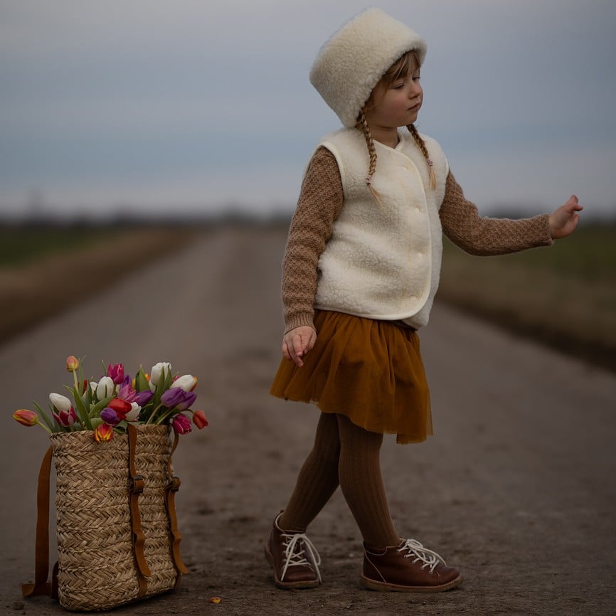 Wollweste Bodywarmer *Tyb Junior*, Off White, Ultra Light – Bild 3