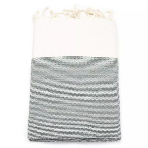 Tuch *Fouta* Hamamtuch Feine Linien, Tropical Forest 200x100cm