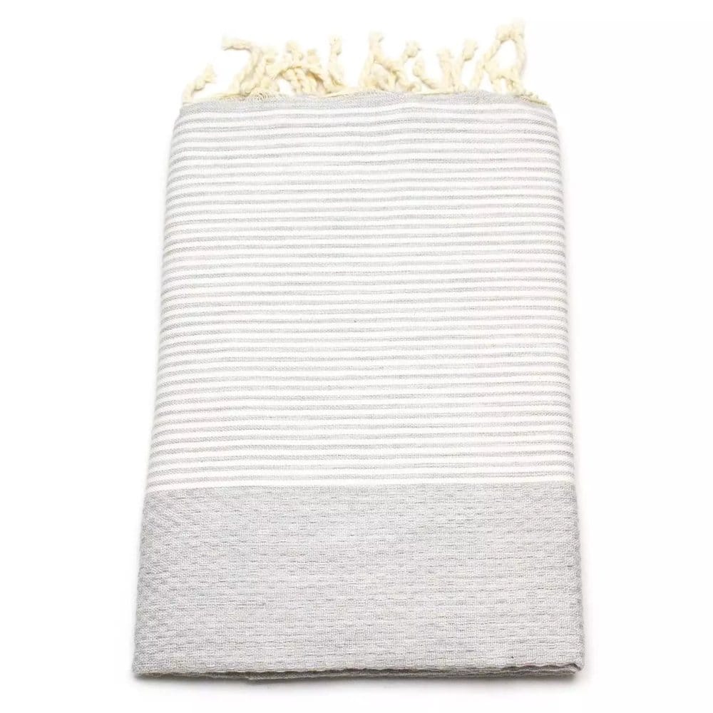 Tuch *Fouta* Hamamtuch Wabenmuster, Sea Dolphin 200x100cm