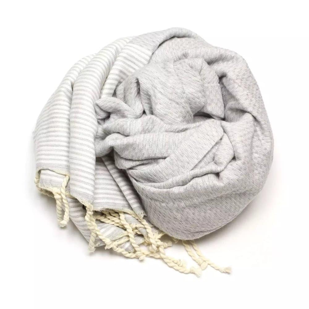 Tuch *Fouta* Hamamtuch Wabenmuster, Sea Dolphin 200x100cm – Bild 2