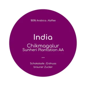 baroesta Kaffee – BIO India Chikmagalur Sunheri Plantation AA BIO 1000g