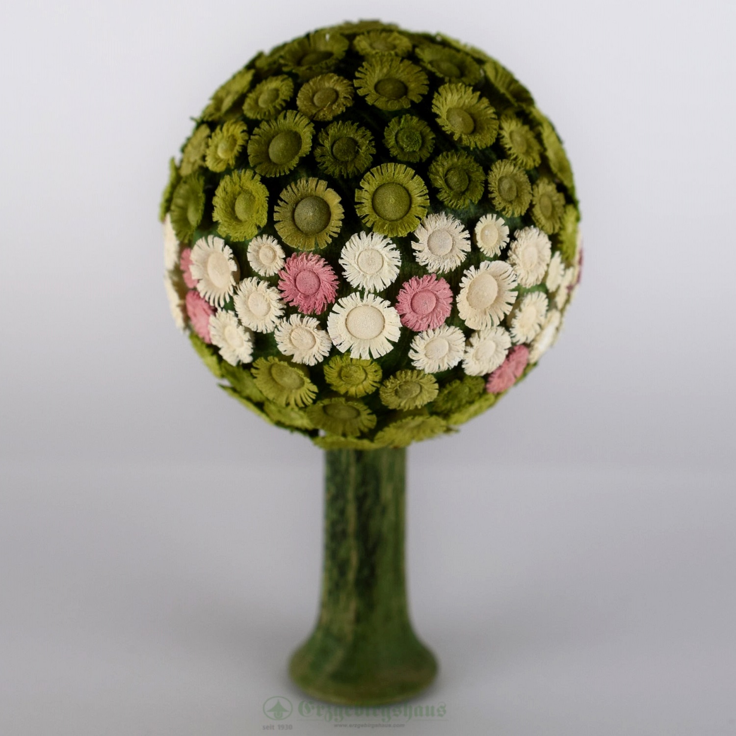 Blütenbaum grün/pastell H8,5cm,Ø 5cm