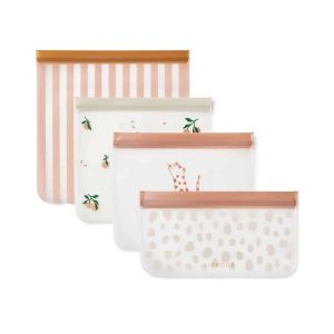 Aufbewahrungsbeutel 4er Pack *Clive*, Tuscany Rose