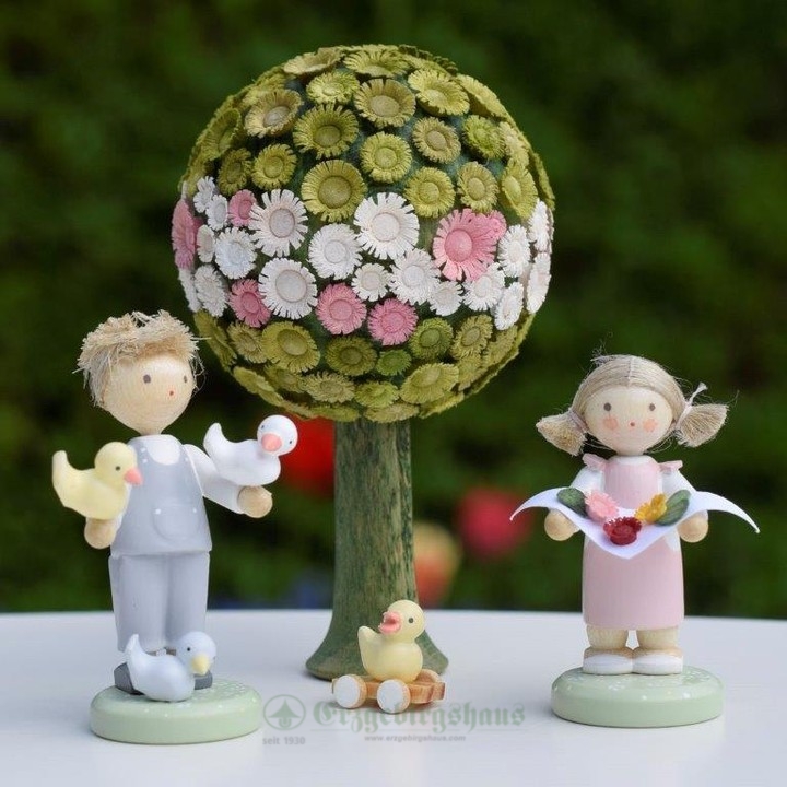 Blütenbaum grün/pastell H8,5cm,Ø 5cm – Bild 2