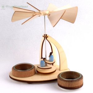 Teelichtpyramide mit Engel