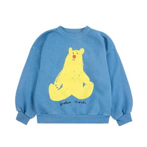 Sweatshirt *Hug me Bear*, Light Blue