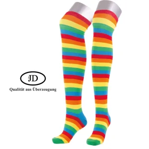 JD Overknee Ringel Multicolor, 36-38
