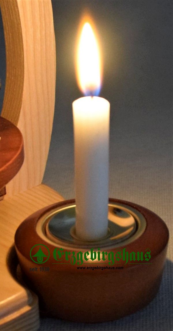 Pyramide Händler doppelstöckig mit Teelicht und Kerze – Bild 6