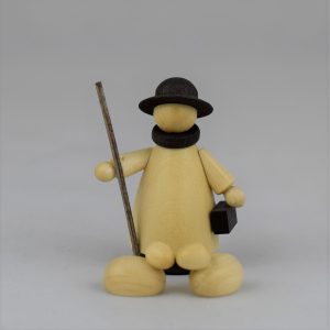 Schäfer mit 2 Schafen natur/anthrazit – Krippenfiguren