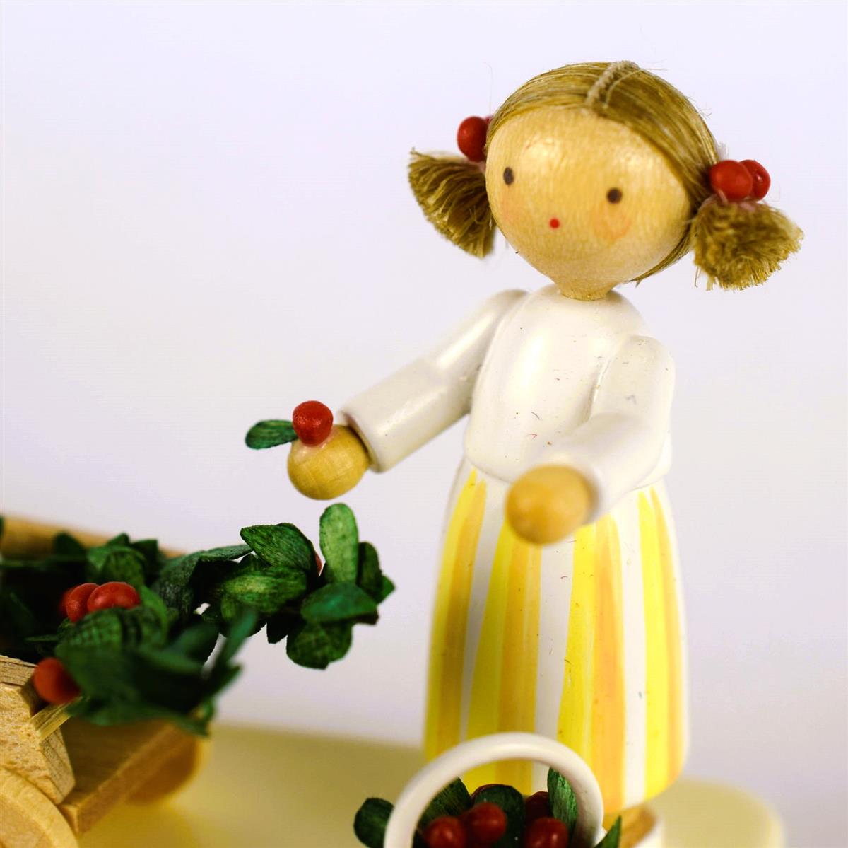 Kirschenernte – Mädchen mit Wagen und Kirschen – Bild 3