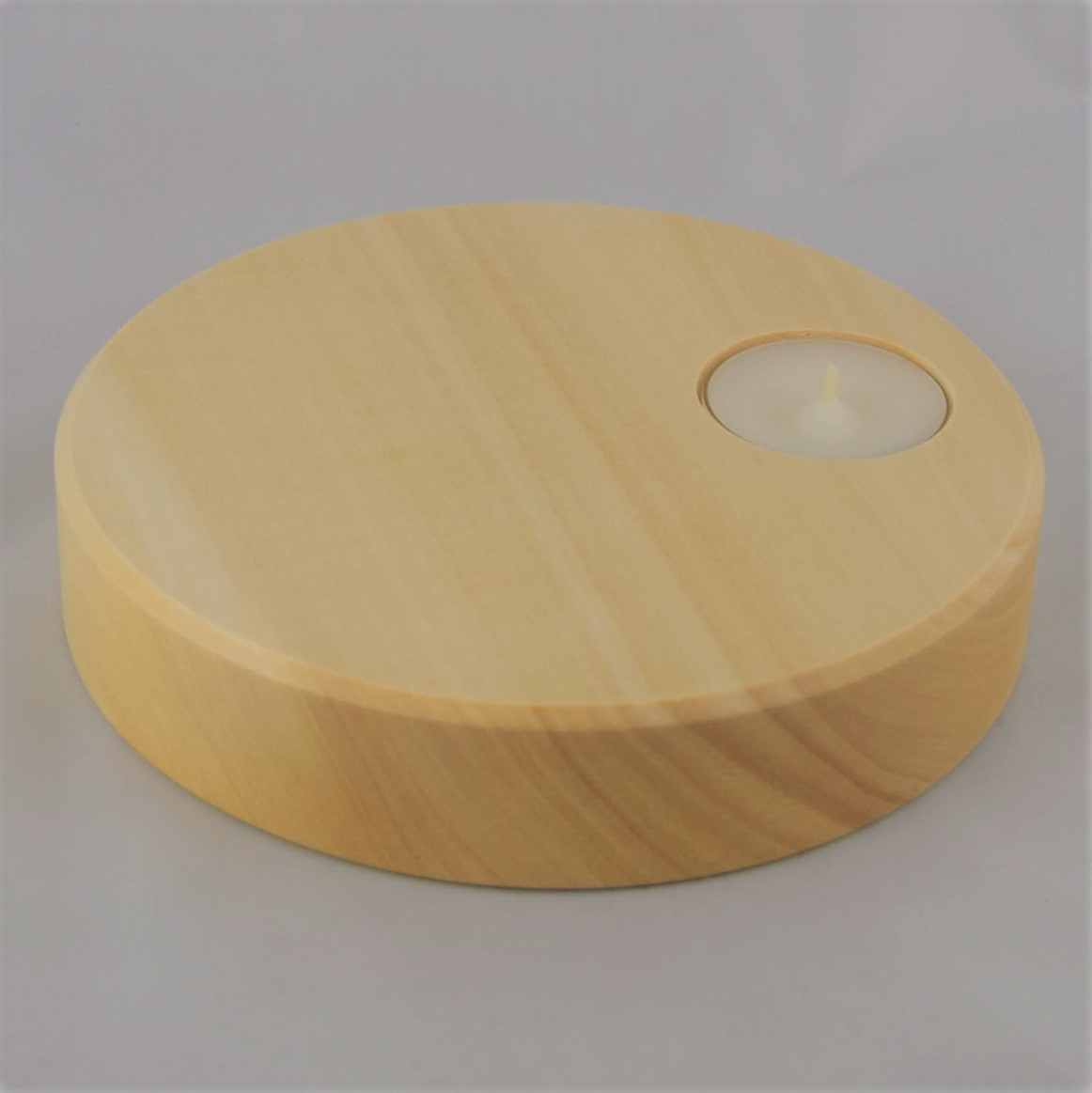 Dekorationssockel mit Teelicht, natur – Bild 3