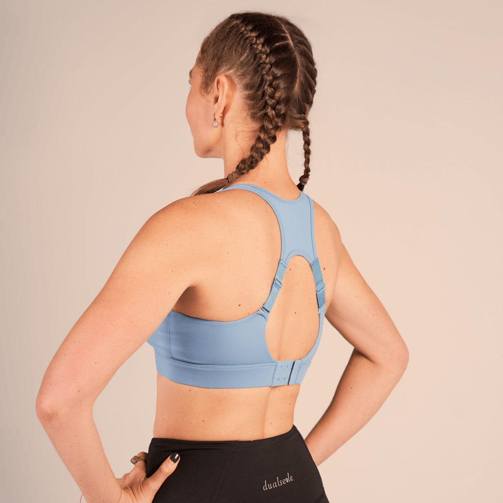 Dualseele – Bequeme Eco Sport BH Damen – Blau GRÖSSE : XS – Bild 2